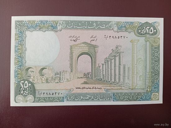 Ливан 250 ливров 1988 UNC