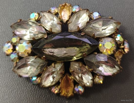 Шикарная винтажная брошь. Яблонекс. СССР