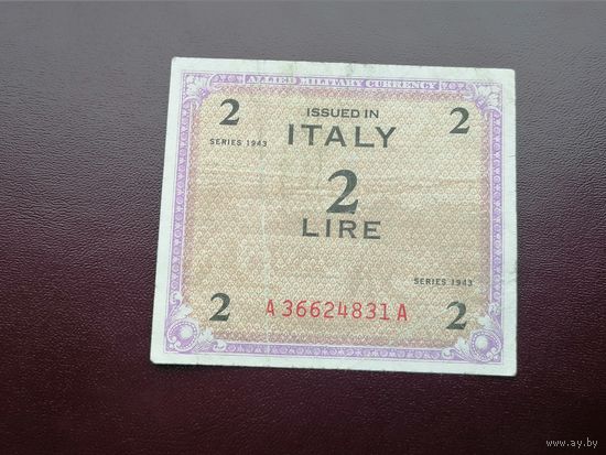 Италия  2 лиры 1943