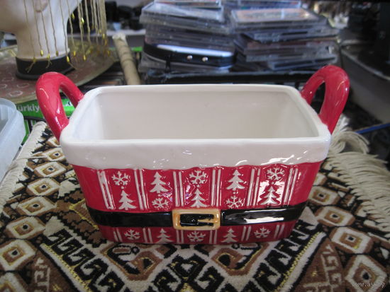 Корзинка фарфоровая 12х22х11 см.