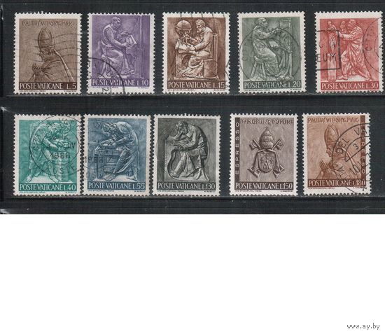 Ватикан-1966,(Мих.490-501)  гаш.  , Стандарт, Религия, Папа Павел VI, 10 марок
