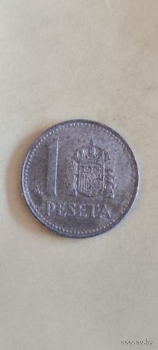 Испания 1 песет 1986
