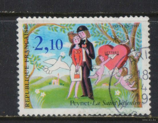 Франция 1985 Раймонд Пейне День Святого Валентина #2483