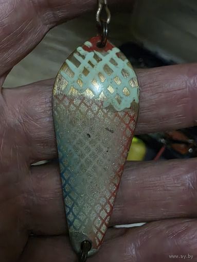 Блесна АТОМ-2 ЭМАЛЬ клеймо завода САТУРН