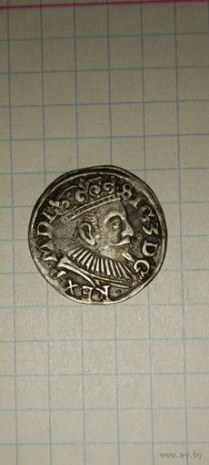 Трояк (3 гроша) 1597 года IF "Люблинский монетный двор" (Польша, Сигизмунд III Ваза)