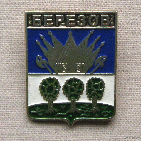 Значок герб города Березов 2-27