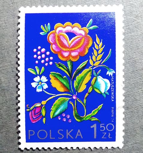 Марка Польша 1974 год  Международная выставка марок