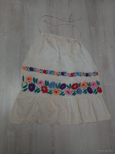 Фартук, передник старинный вышитый
