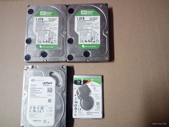 Жесткие диски HDD проблемные , 4 штуки лот.