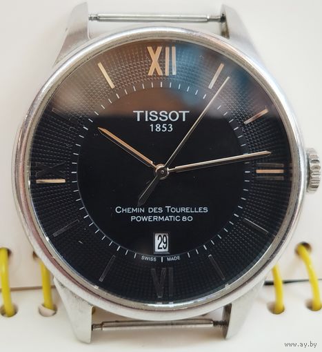 Часы "Tissot" крупные,корпус нерж сталь ,четкое состояние