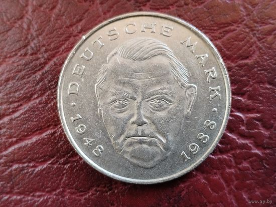 2 марки ФРГ 1990 г. J