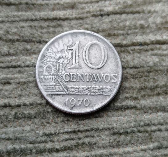 Werty71 Бразилия 10 сентаво 1970