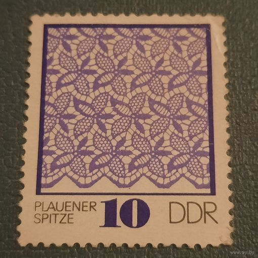 ГДР 1974. Кружева. Plauener Spitze. Марка из серии