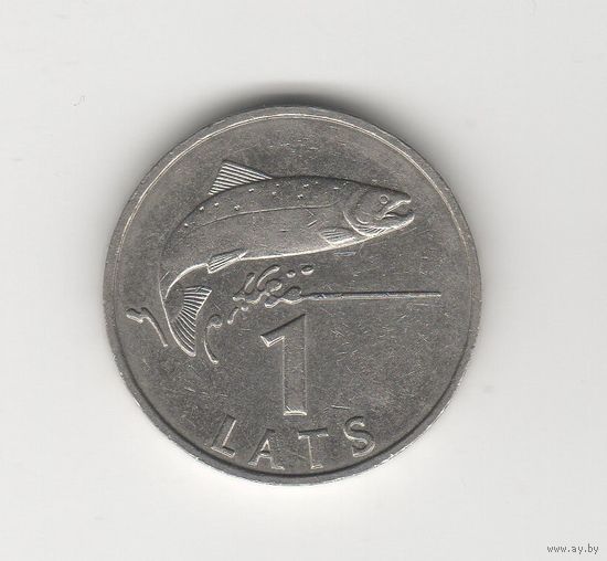 1 лат Латвия 2007 Лот 8692