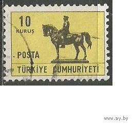 Турция. Конная скульптура в Анкаре. 1967г. Mi#2032.
