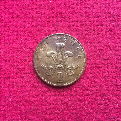 Великобритания 2 пенса 1990 г.
