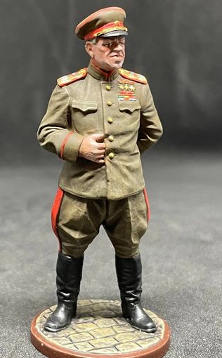 Солдатик оловянный(военно-историческая миниатюра).  Маршал Жуков