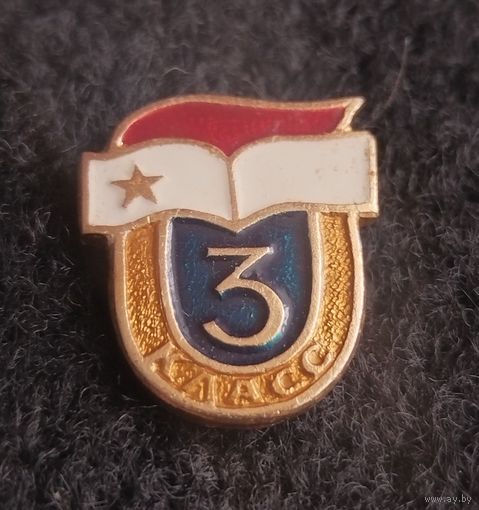 Школьный значок. 3 класс. (Г-6)