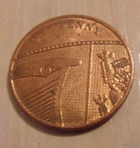 1 пенни Великобритания 2010 г.в.