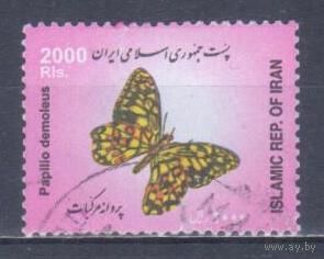 [1453] Иран 2003. Фауна.Бабочка. Гашеная марка. Кат.гаш.4 е.