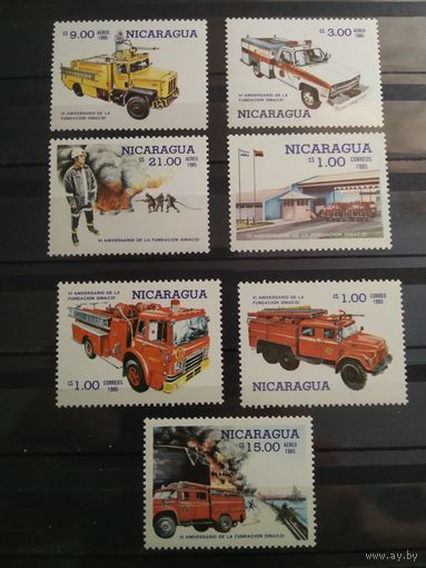 Никарагуа 1985 г. Пожарные автомобили.