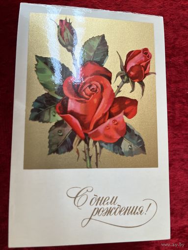 С Днем рождения Художник Л. Куртенко.  1974 год. Двойная