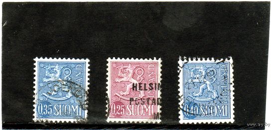 Финляндия.Геральдический лев типа II. 1974