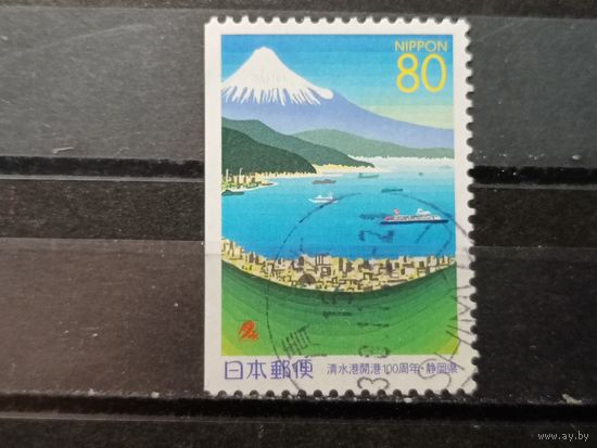 Япония, 1999. Порт в заливе Суруга. Mi-1,4 евро гаш.