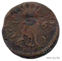 Королевство Польша (Светлейшая Речь Посполитая Обоих Народов). 1/2 гроша (паўгрош, полугрош) 1767 G