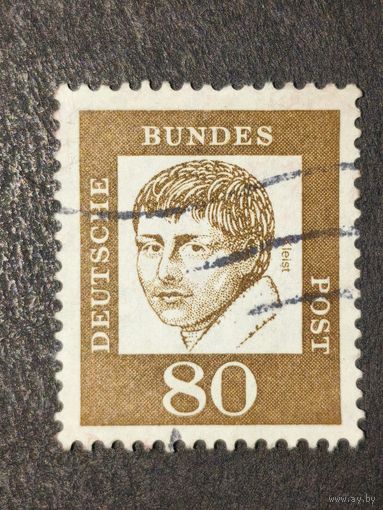 Германия 1961. Известные немцы. Генрих фон Клейст (1777-1811), поэт