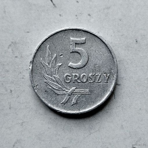 5 грошей 1970 года Польша. Народная Республика. Монета пореже! Достойный сохран!