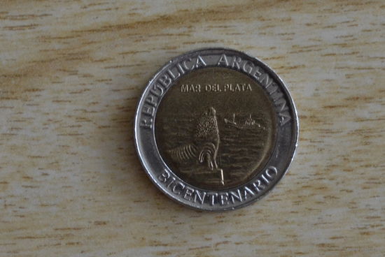 Аргентина 1 песо 2010  Мар-дель-Плата