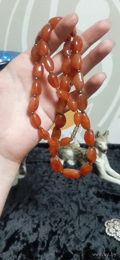 Колье СССР из сердолика