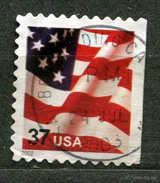 Государственный флаг. 2002. США. Полная серия 1 марка