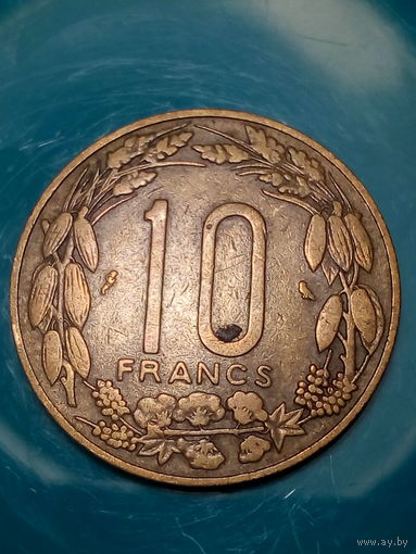 10 франков Камерун 1961 год.