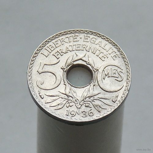 Франция 5 сантимов 1936