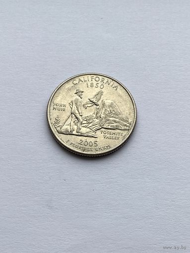 25 центов 2005 г. Калифорния, США