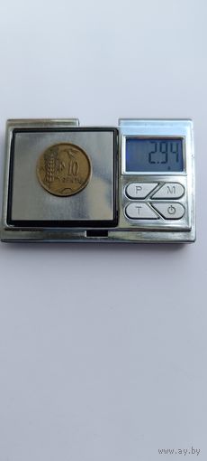 10 центов 1925 года. Литва - Первая Республика (1925 - 1938). Монета не чищена. 2511