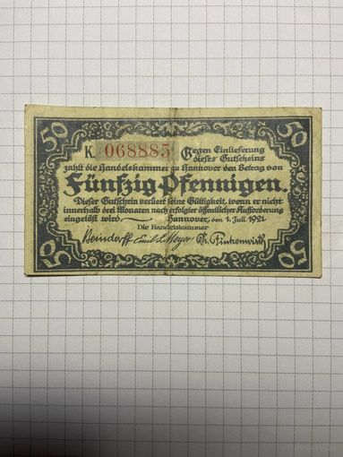 50 пфенигов (нотгельды) г. Германия.-2012