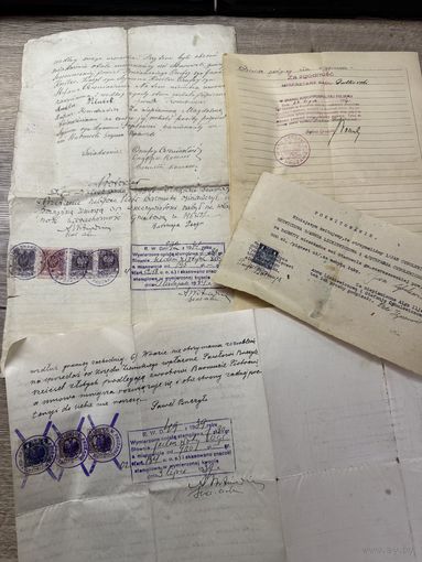 Документы.1934г.Пружаны.цена за все.