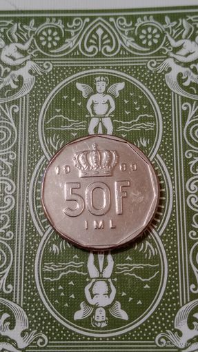 Люксембург 50 франков 1989