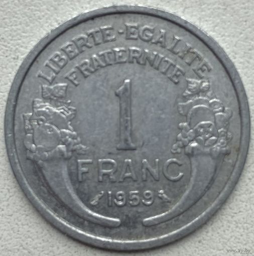 Монеты. Европа. Франция 1 франк 1959 г.