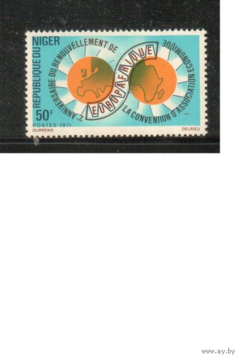 Нигер-1971 (Мих.299) ** ,  Европа-Африка(одиночка)