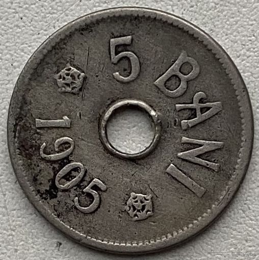 Румыния 5 бани 1905 г.