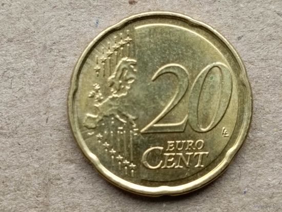 Германия 20 евроцентов, 2019 "F". (U-обм)