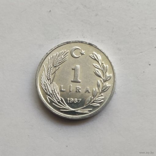 Турция 1 лира, 1987