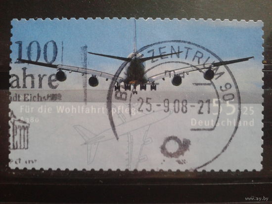 Германия 2008 Самолет Михель-1,5 евро гаш