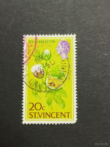 Сент Винсент 1965. Королева Елизавета II