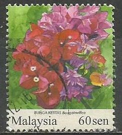 Малайзия. Садовые цветы. Бугенваль. 2010г. St#1759.