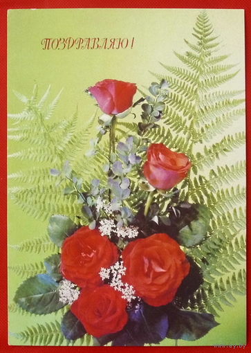 Поздравляю! Подписанная. 1991 года. Дергилев. # 108.